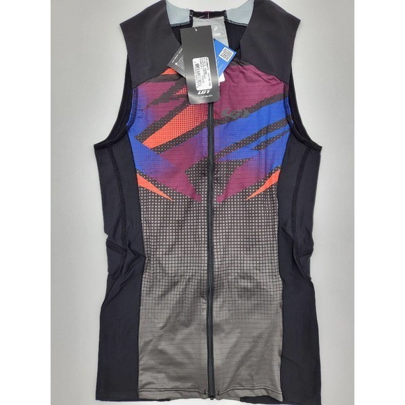 Louis Garneau Men's Pro Carbon‎ Triathlon Top -L-Pop Lycra and ColdBlack UV Prot - Picture 4 of 10